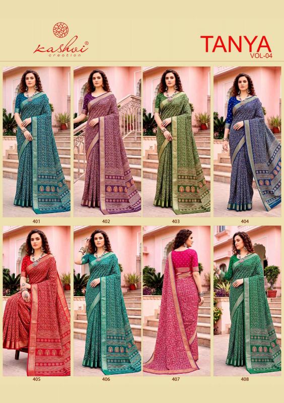 Kashvi tanya vol 4 cheapest saree market in india